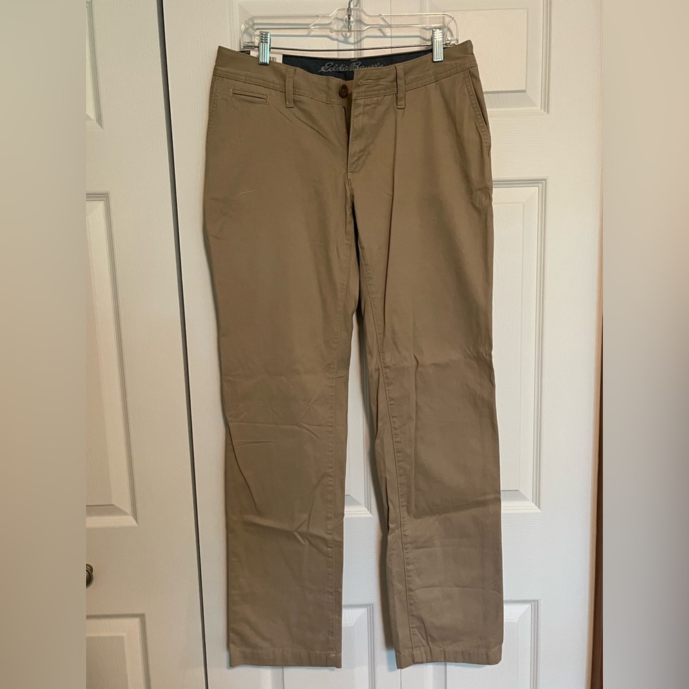 Eddie Bauer Truly Straight Khaki Pants